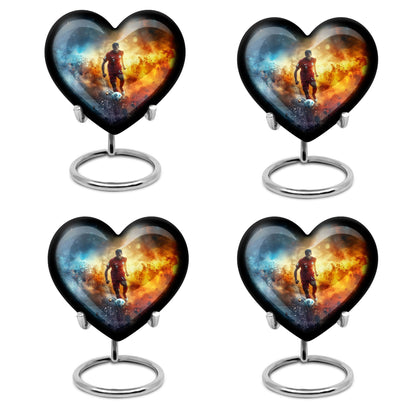 heart-shaped Soccer urn