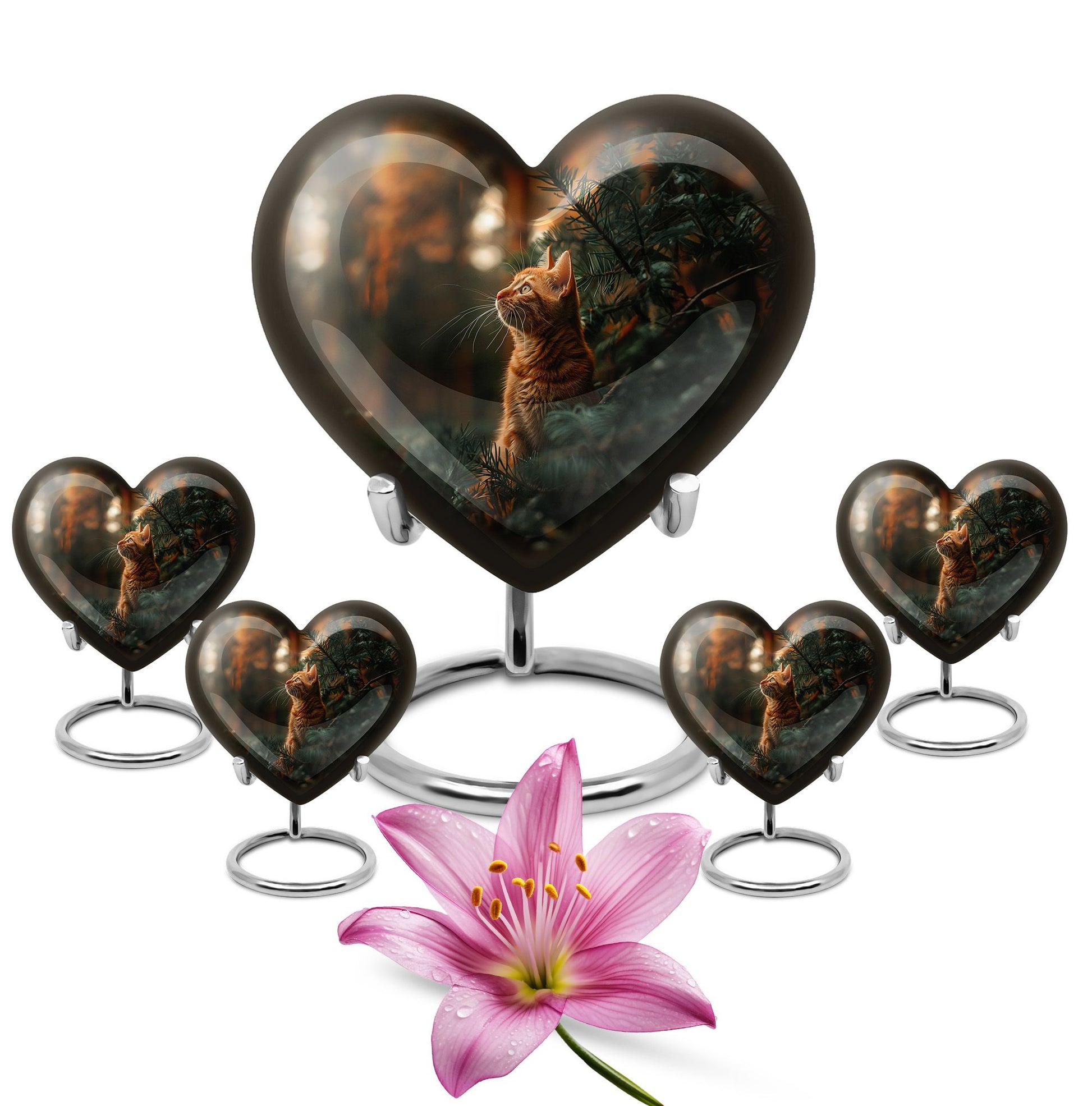 Orange Cat Urn Funeral For Ashes Funeral, Ashes Memorial Urn