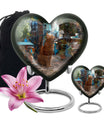 10 inch orange cat Heart Urn, cremation urn for ashes in aluminium