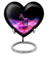  Heart-Shaped Zebra Cremation Urn for burial, 