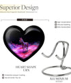  Heart-Shaped Zebra Cremation Urn for burial, 