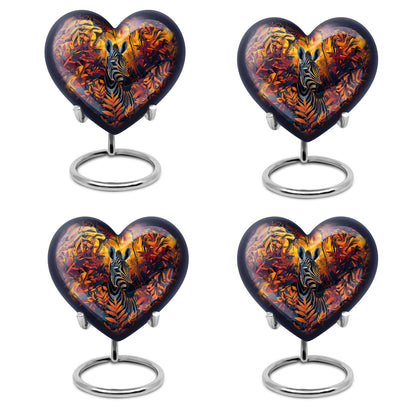 heart-shaped zebra Urn