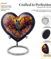 heart-shaped zebra Urn