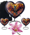 heart-shaped zebra Urn