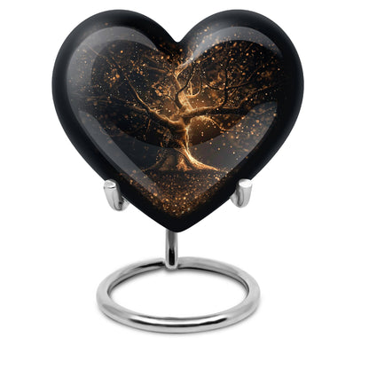 Personalized Tree of Life Cremation Urn for Human Ashes - 10-inch, 200 cu in - Yatskia