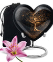 heart-shaped Tree of Life Urn for human ashes