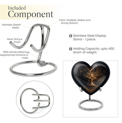 heart-shaped Tree of Life Urn for human ashes