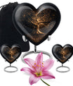 heart-shaped Tree of Life Urn for human ashes