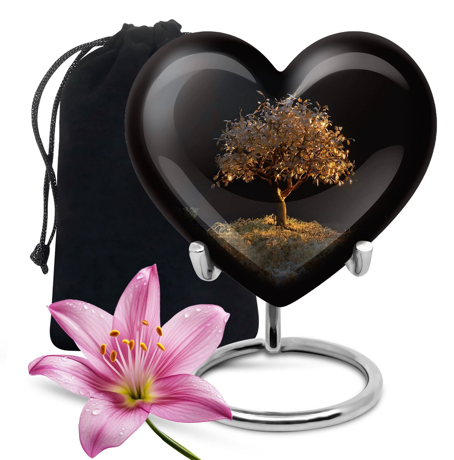 Personalized Tree of Life Keepsake Urn for Human Ashes - 10-inch, 200 cu in - Yatskia