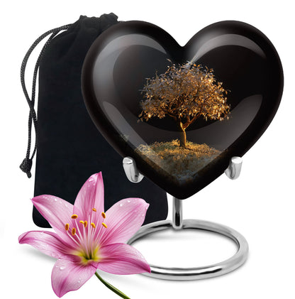 Personalized Tree of Life Keepsake Urn for Human Ashes - 10-inch, 200 cu in - Yatskia