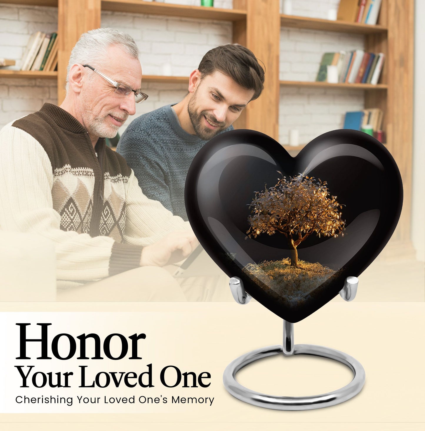 memorial urn for human ashes