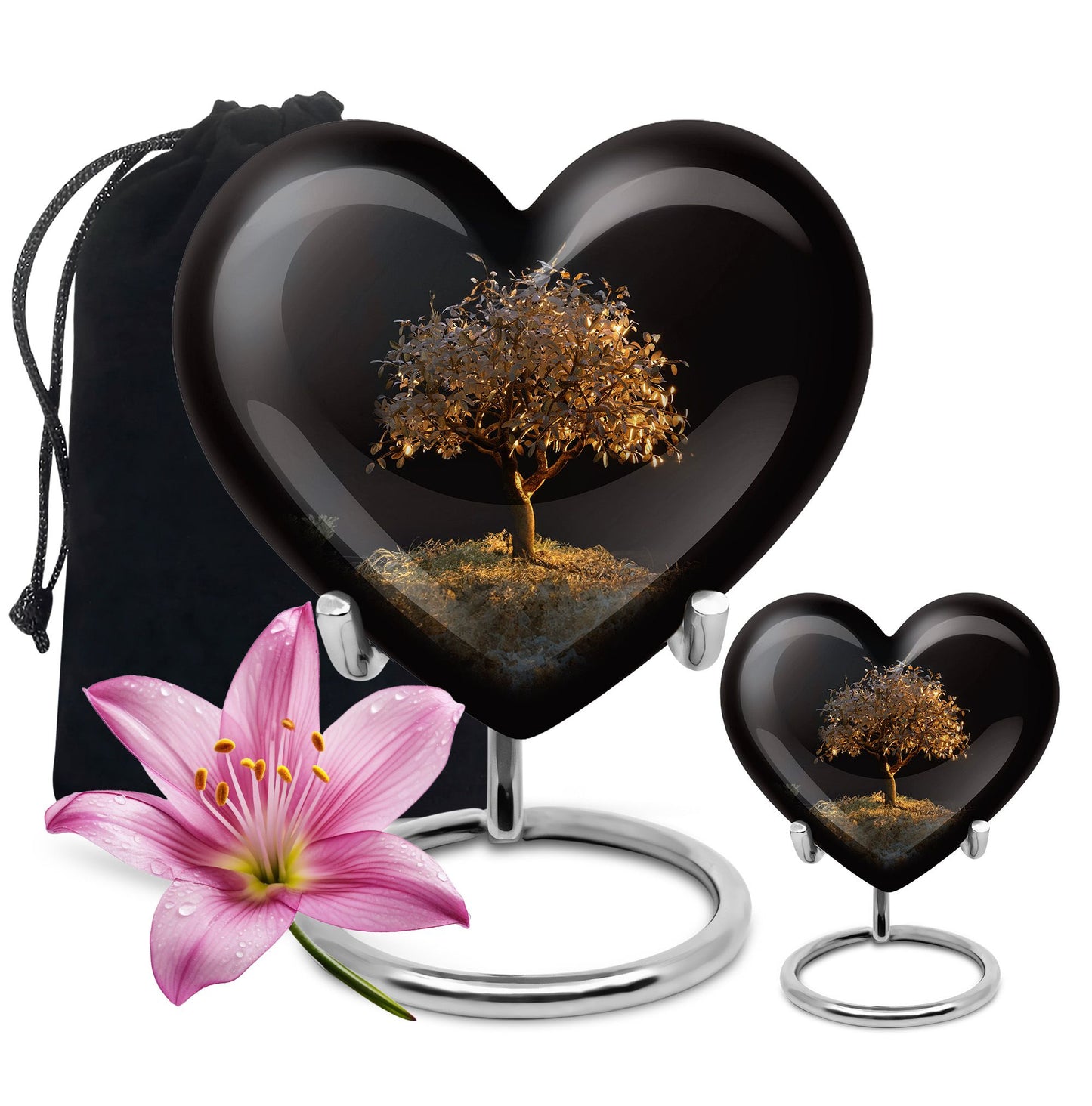 Personalized Tree of Life Keepsake Urn for Human Ashes - 10-inch, 200 cu in - Yatskia