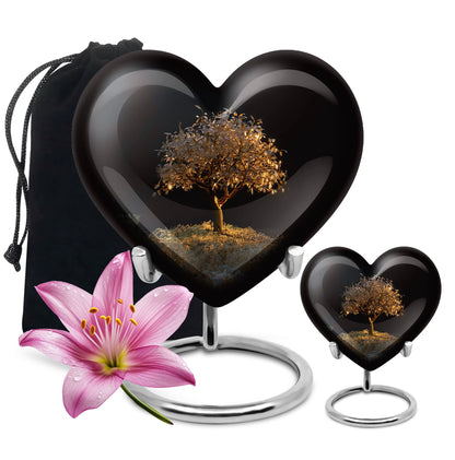 Personalized Tree of Life Keepsake Urn for Human Ashes - 10-inch, 200 cu in - Yatskia