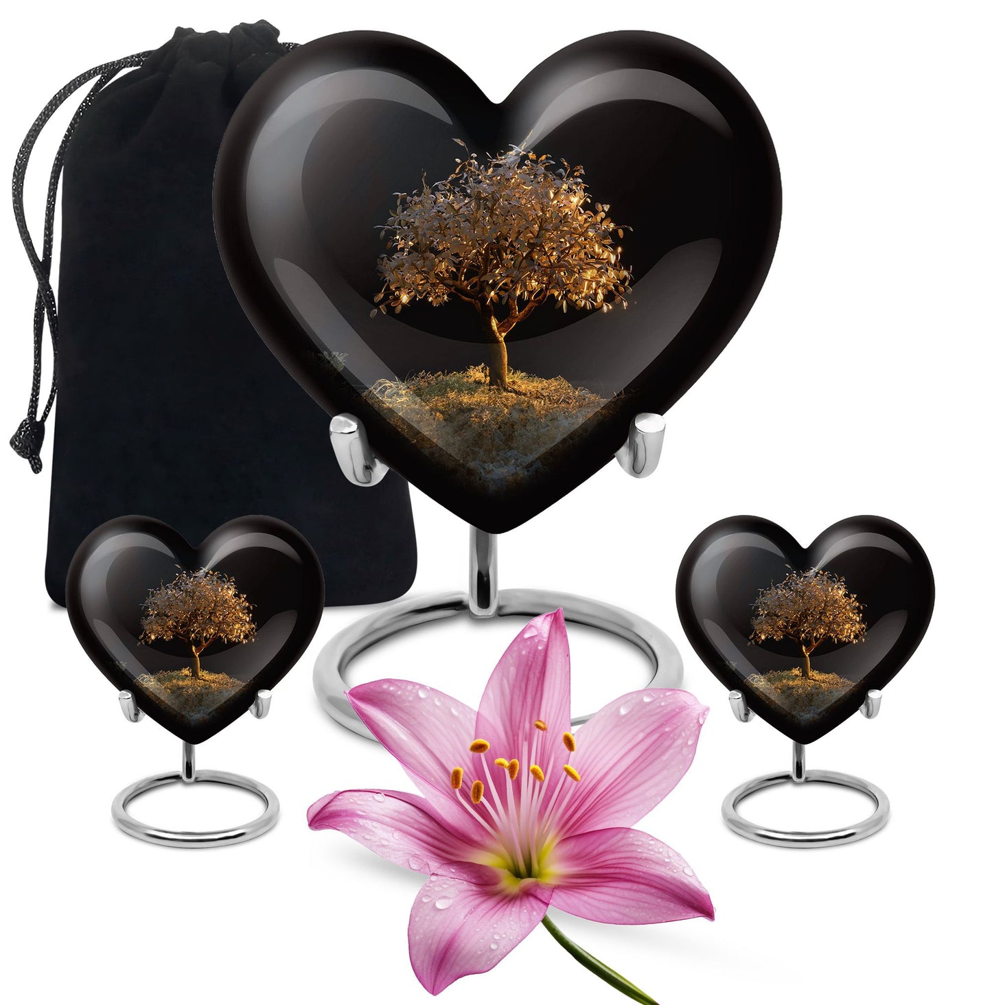 Personalized Tree of Life Keepsake Urn for Human Ashes - 10-inch, 200 cu in - Yatskia