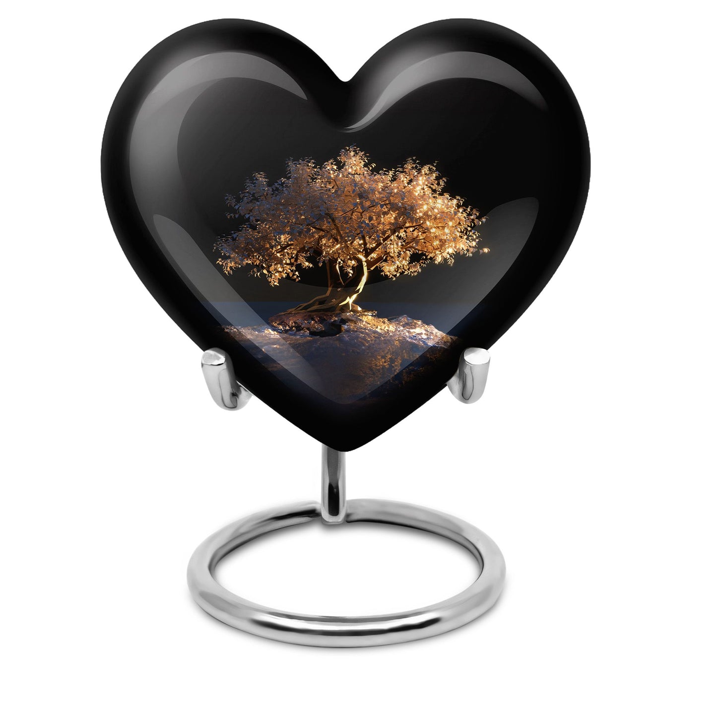 Personalized Tree of Life Cremation Urn for Human Ashes - 10-inch, 200 cu in - Yatskia