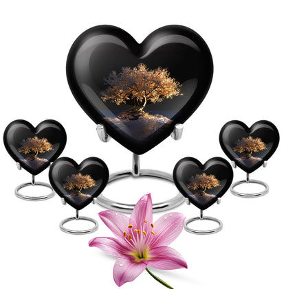 Personalized Tree of Life Cremation Urn for Human Ashes - 10-inch, 200 cu in - Yatskia
