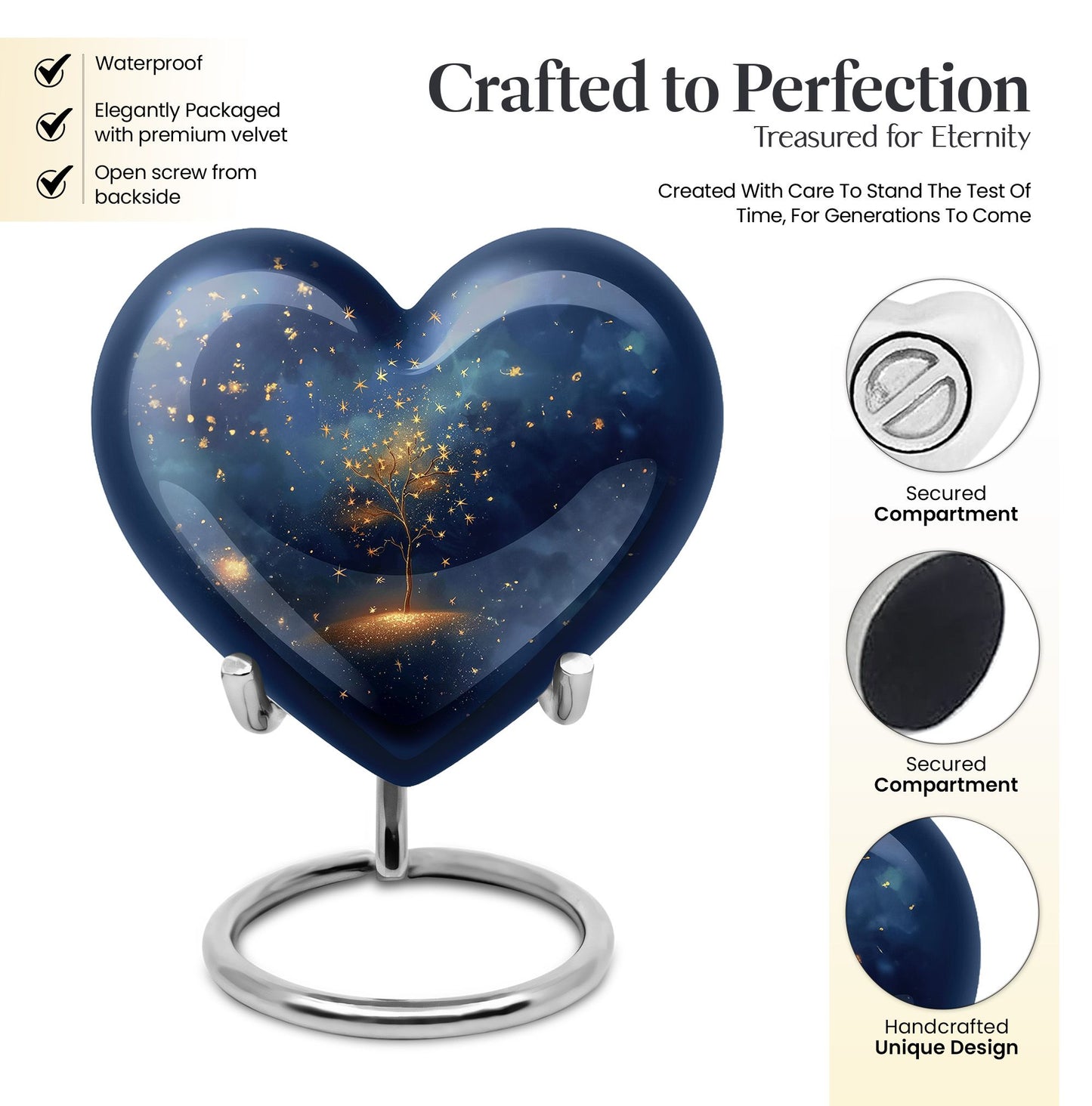 Tree of Life Heart Urn.