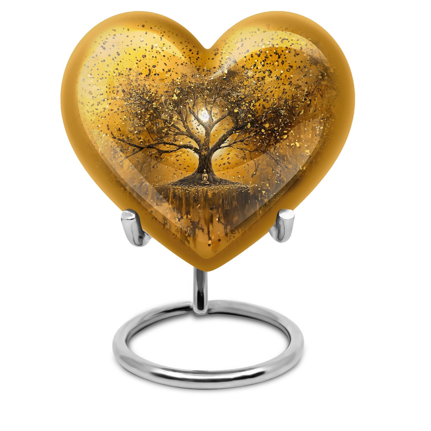 Personalized Tree of Life Keepsake Urn for Human Ashes - 10-inch, 200 cu in - Yatskia