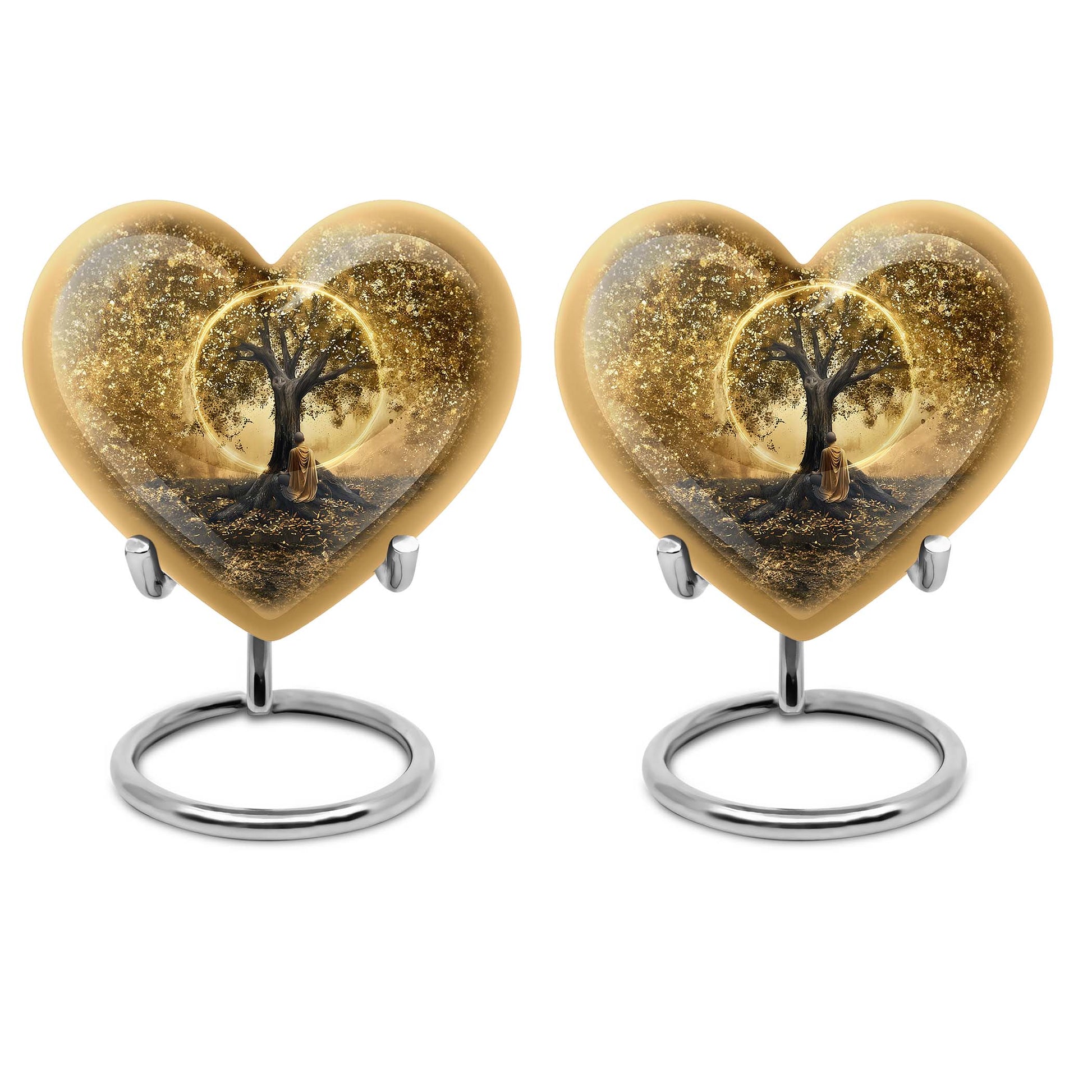 Heart-shaped Tree of Life cremation urn