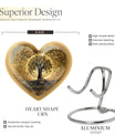 Heart-shaped Tree of Life cremation urn