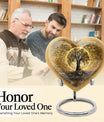 Heart-shaped Tree of Life cremation urn