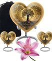 Heart-shaped Tree of Life cremation urn