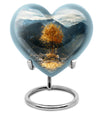 heart-shaped Tree of Life Cremation Urn