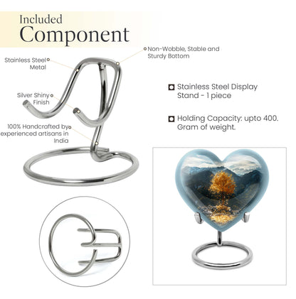 heart-shaped Tree of Life Cremation Urn