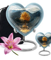 heart-shaped Tree of Life Cremation Urn