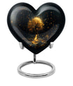 heart-shaped tree of life urn