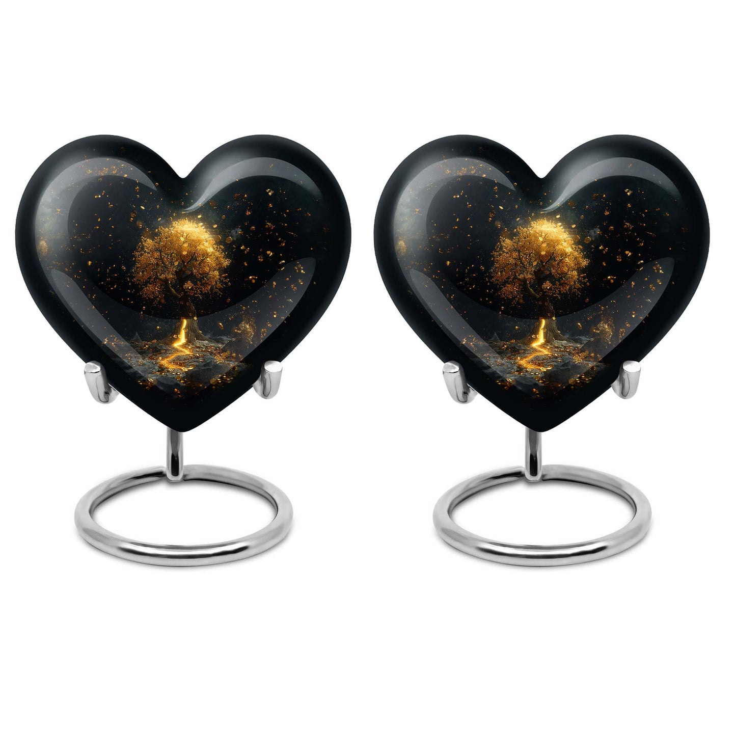 heart-shaped tree of life urn