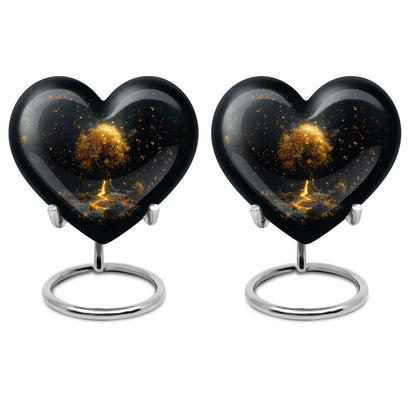 heart-shaped tree of life urn