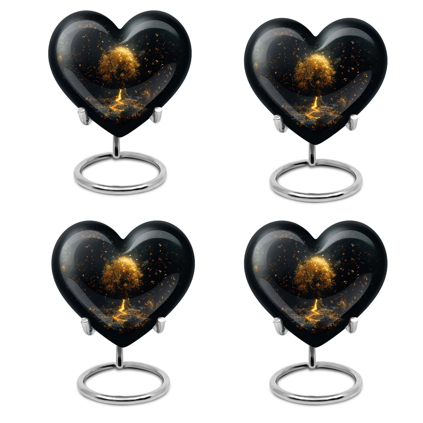 heart-shaped tree of life urn