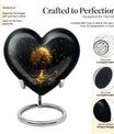heart-shaped tree of life urn