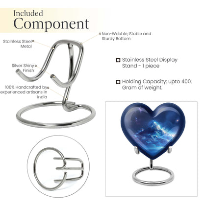 heart-shaped mountains urn