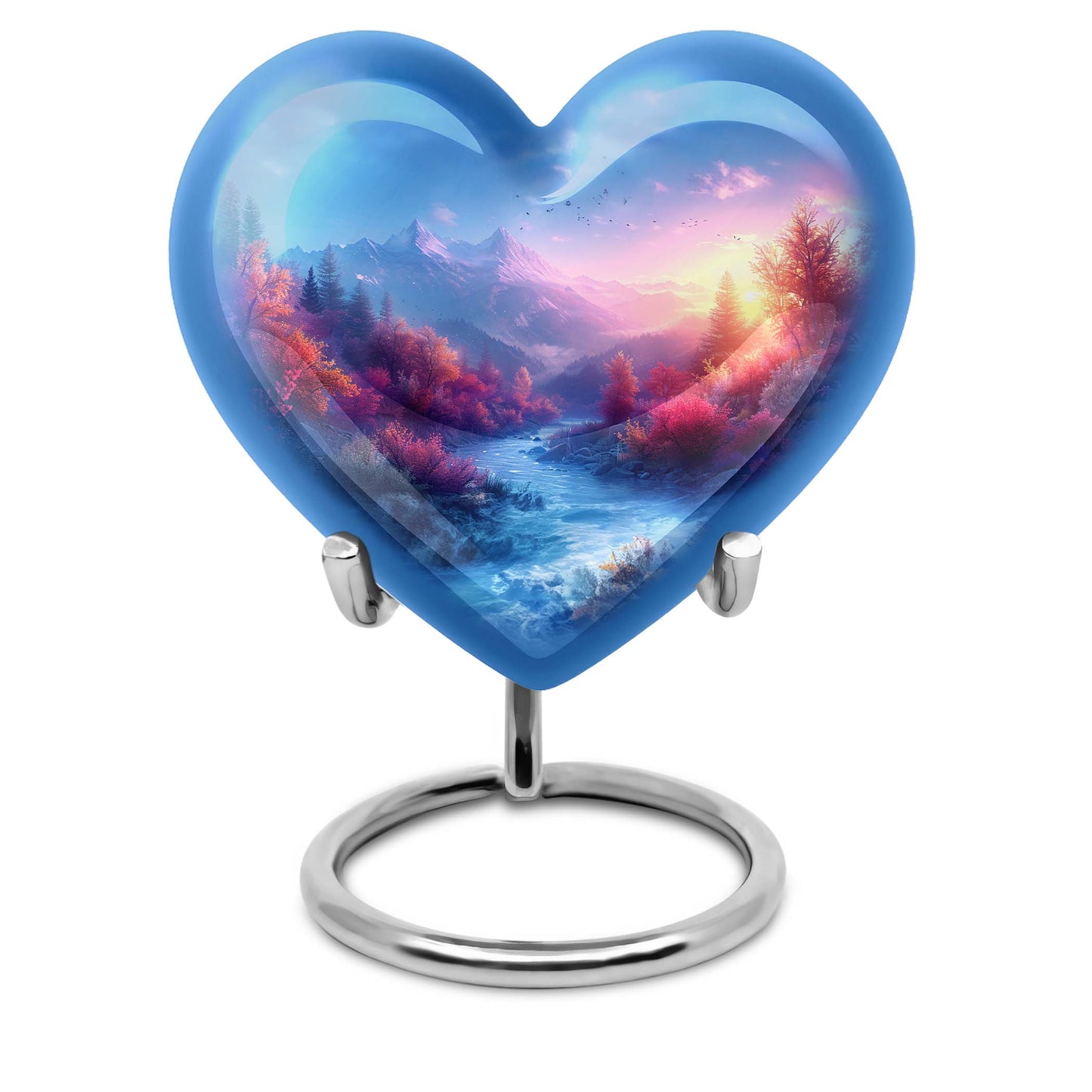 medium size heart-shaped mountains Urn