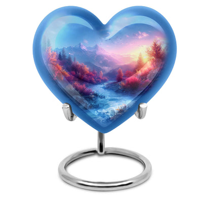 medium size heart-shaped mountains Urn