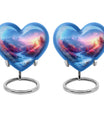 medium size heart-shaped mountains Urn