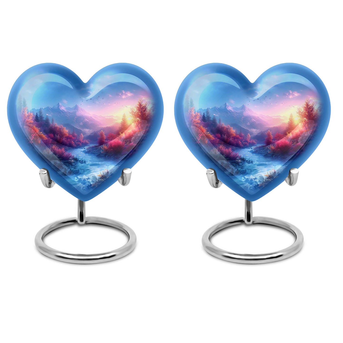 medium size heart-shaped mountains Urn