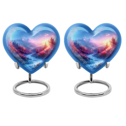 medium size heart-shaped mountains Urn