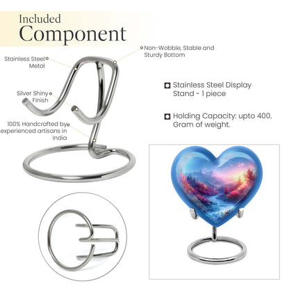medium size heart-shaped mountains Urn