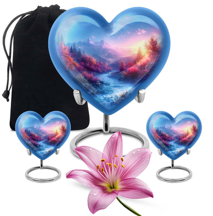 medium size heart-shaped mountains Urn