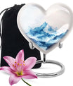 heart funeral urn for mom