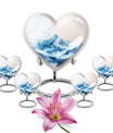 heart funeral urn for mom