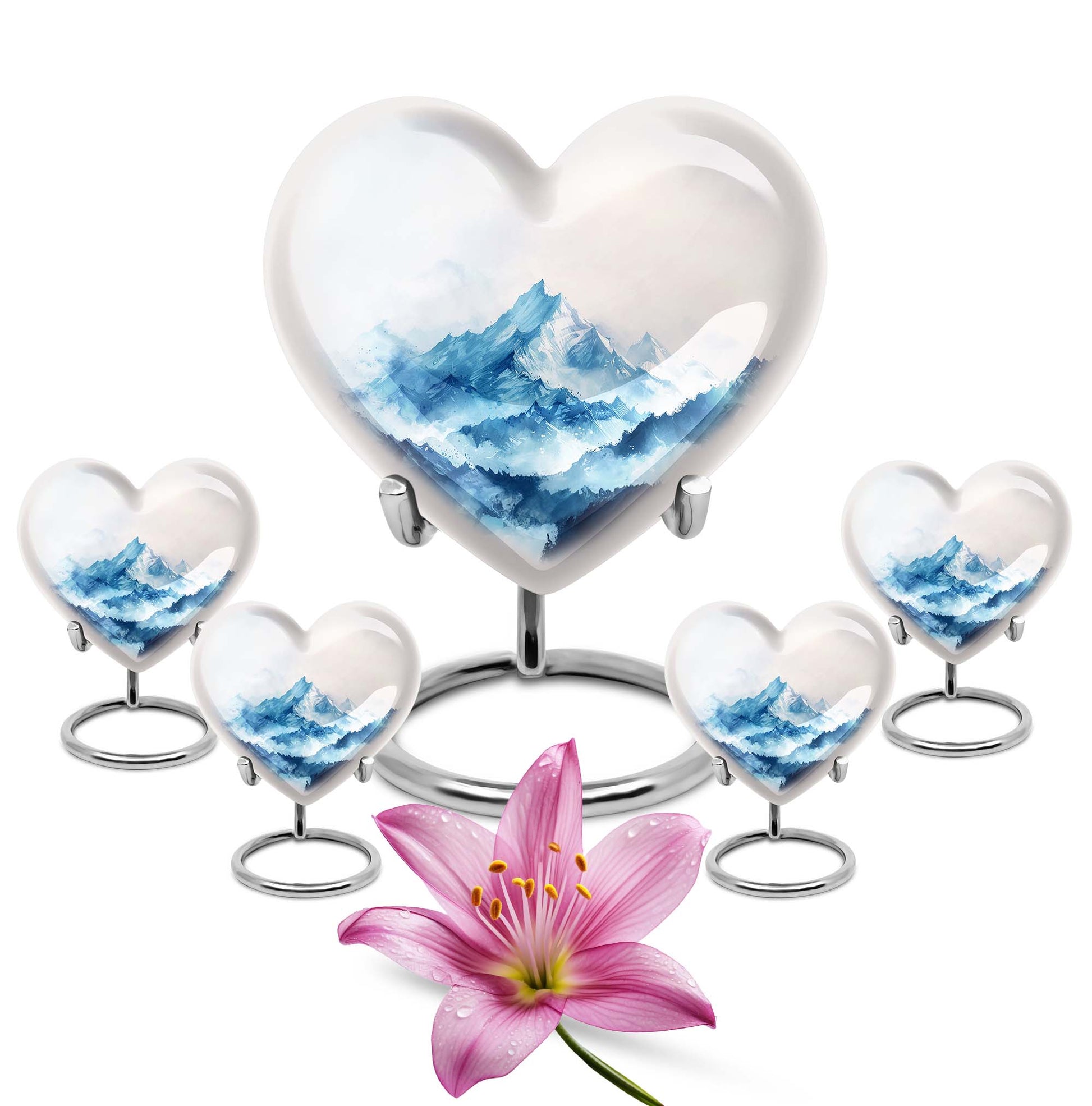 heart funeral urn for mom