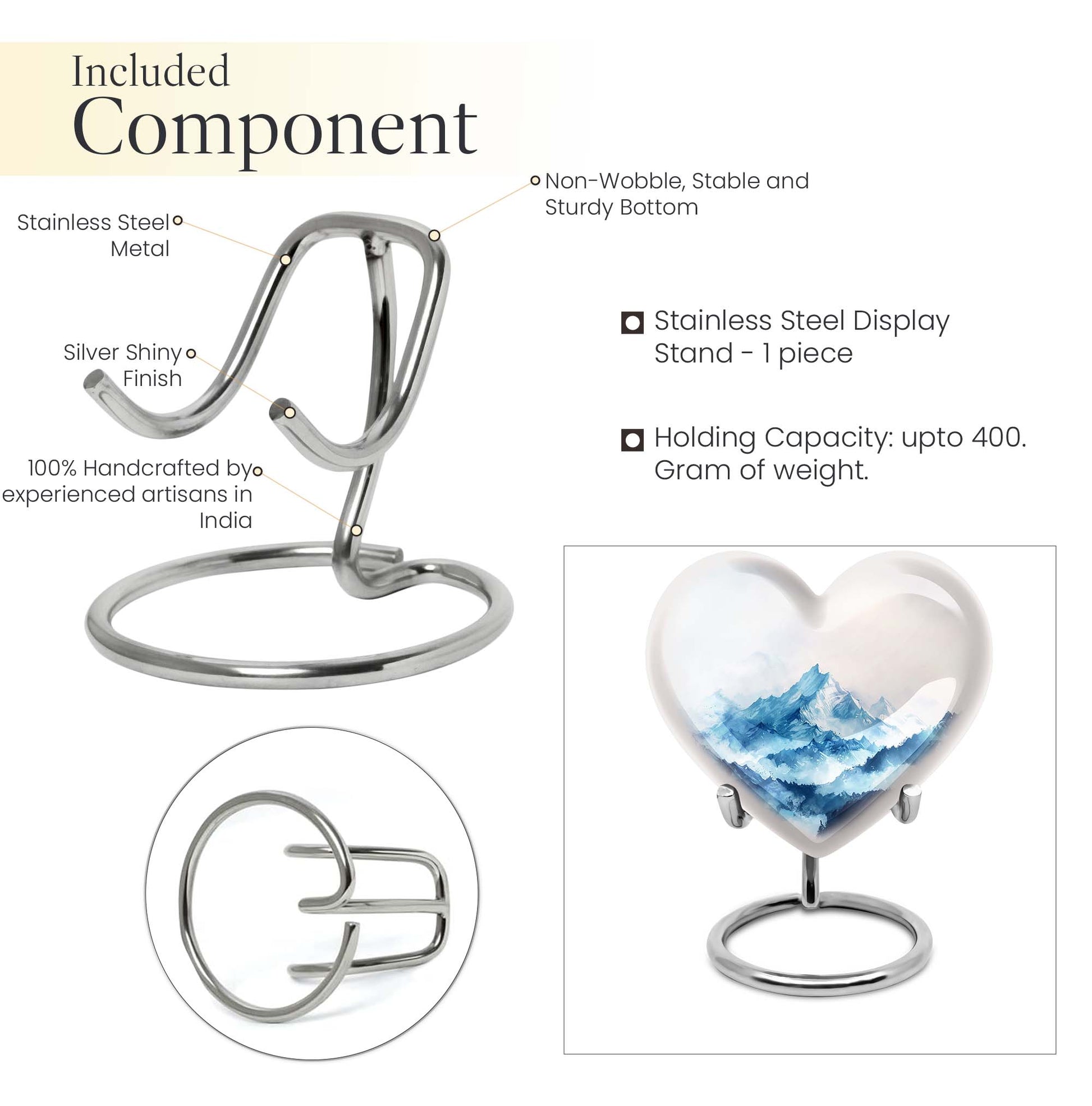 heart funeral urn for mom