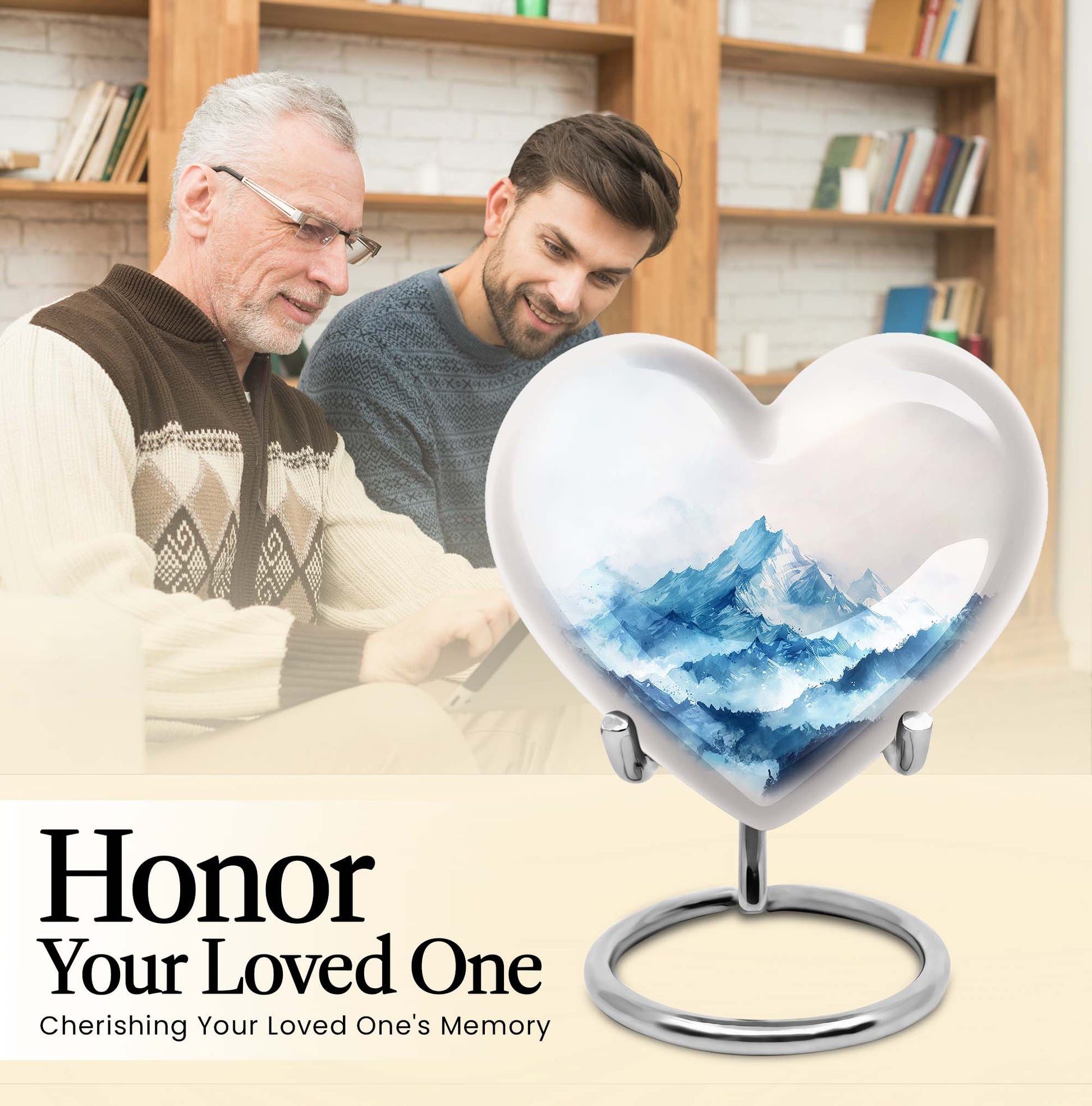 heart funeral urn for mom