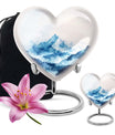heart funeral urn for mom