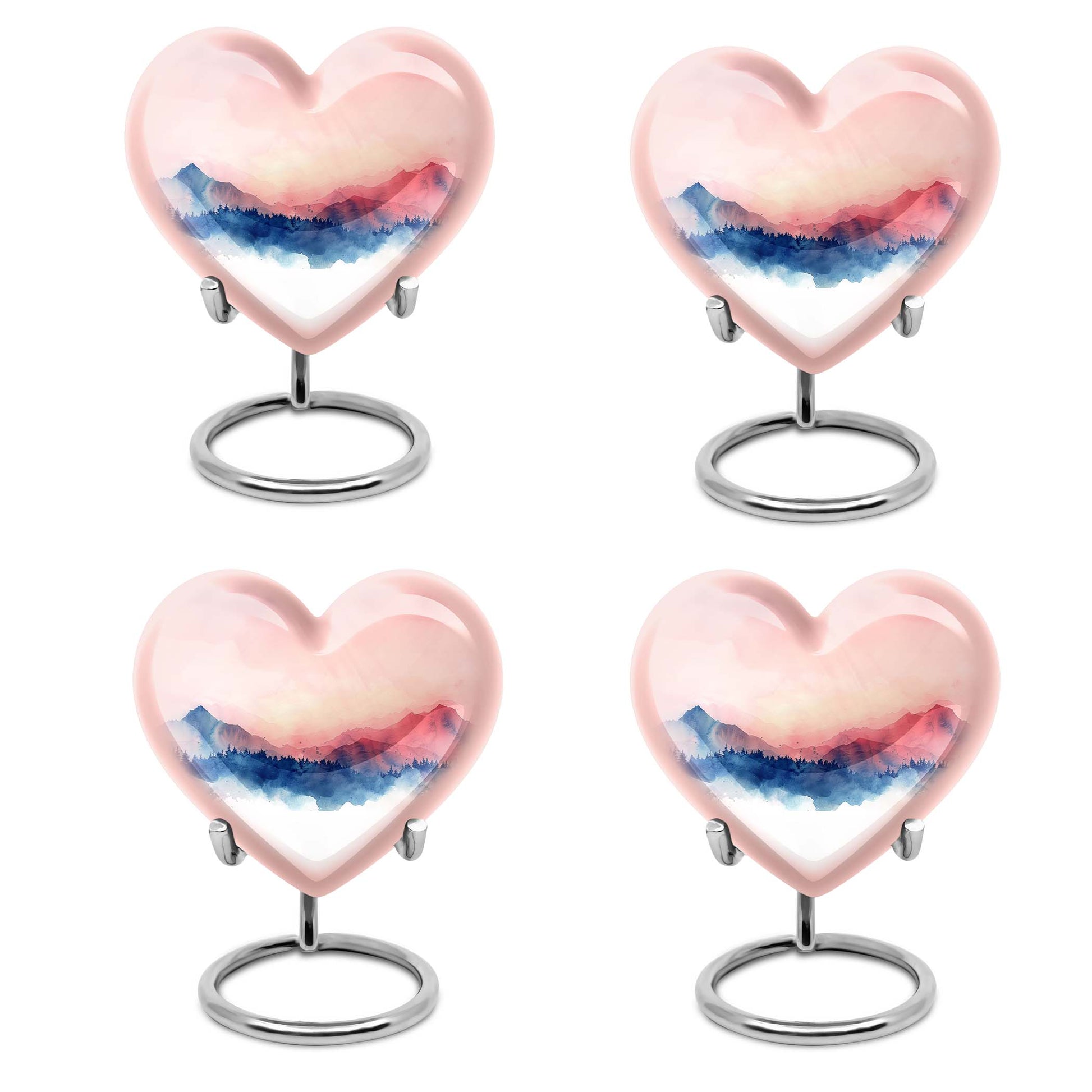  heart-shaped burial urn for adult human ashes