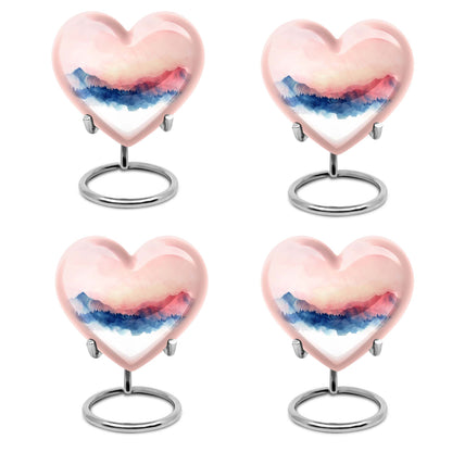  heart-shaped burial urn for adult human ashes